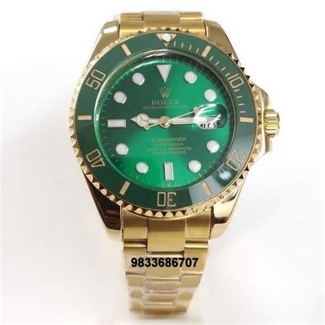 gold and green rolex submariner|rolex submariner green dial price.